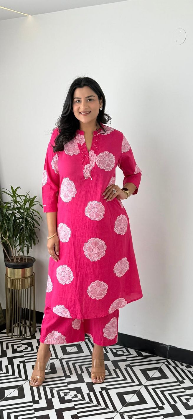 Maverick Fusion Cotton Kurti Pant Set